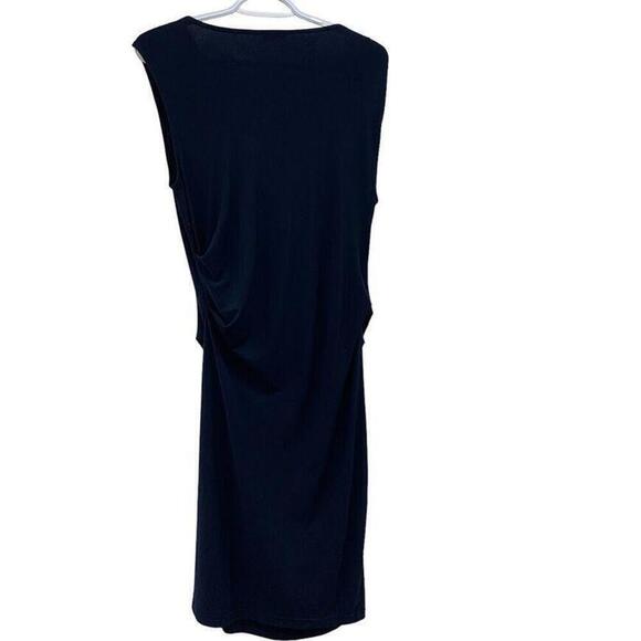 Esprit Womens Navy Sleeveless Cowl Neck Midi Dress Size Medium - Picture 3 of 10